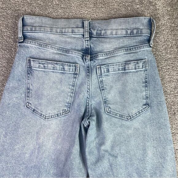 Banana Republic Jeans Women’s 26 Short Blue Cropped Wide Leg High Rise Denim - Picture 4 of 12